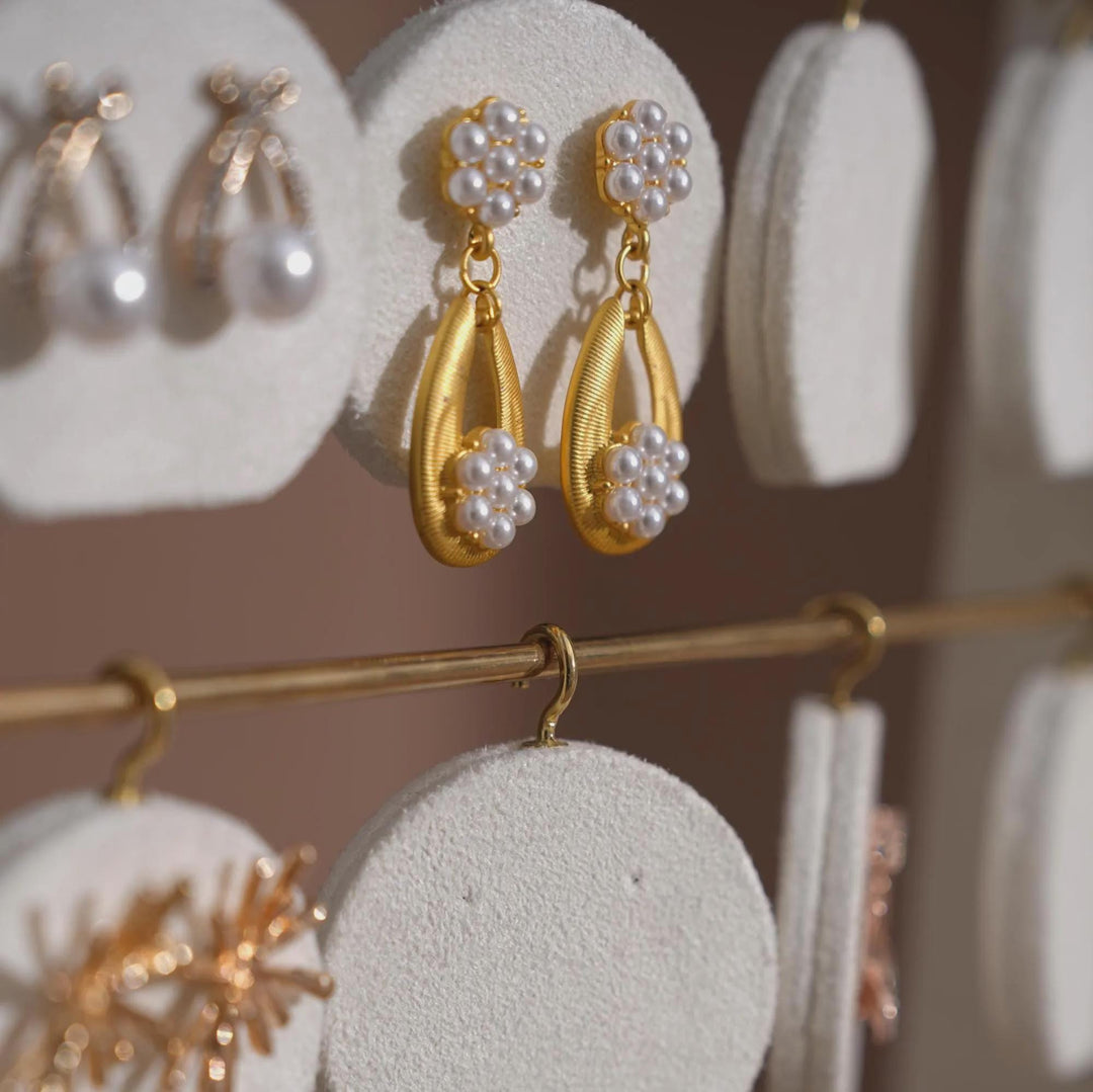 Minimalist Wood Earring Stand - Artisan Jewelry Organizer