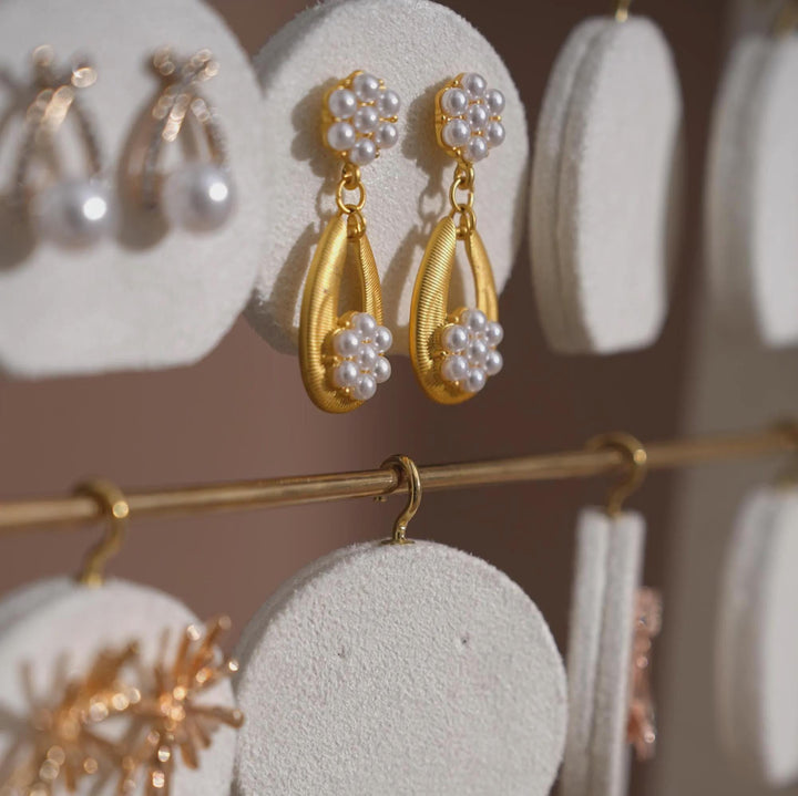 Minimalist Wood Earring Stand - Artisan Jewelry Organizer