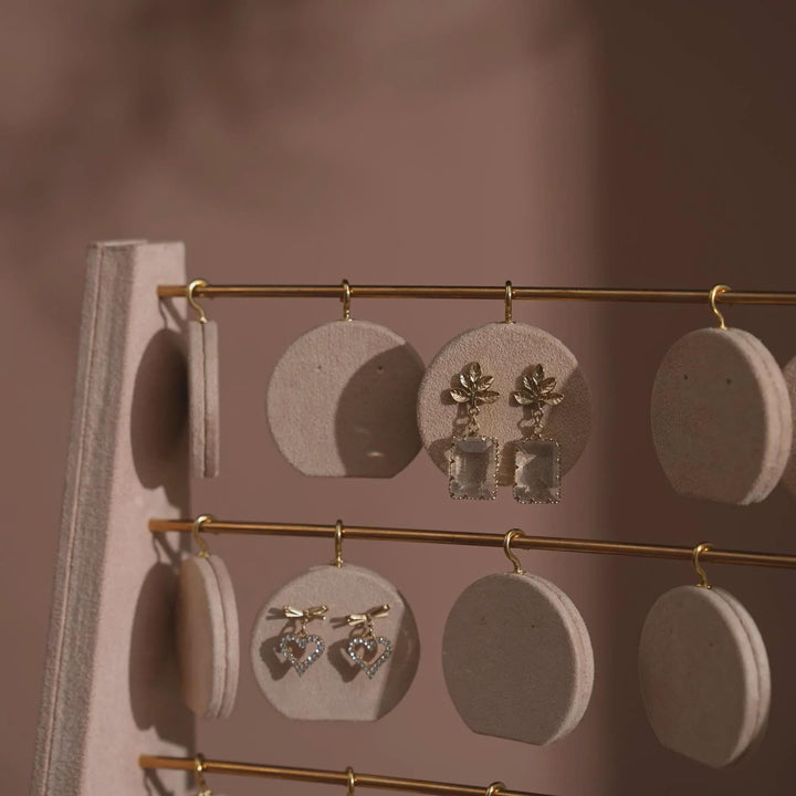 Minimalist Wood Earring Stand - Artisan Jewelry Organizer