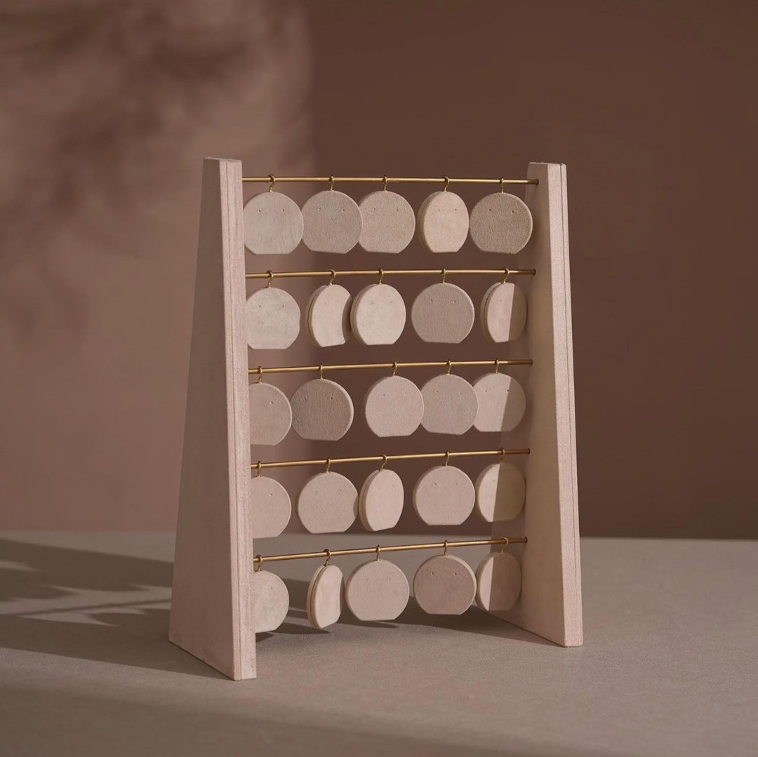 Minimalist Wood Earring Stand - Artisan Jewelry Organizer