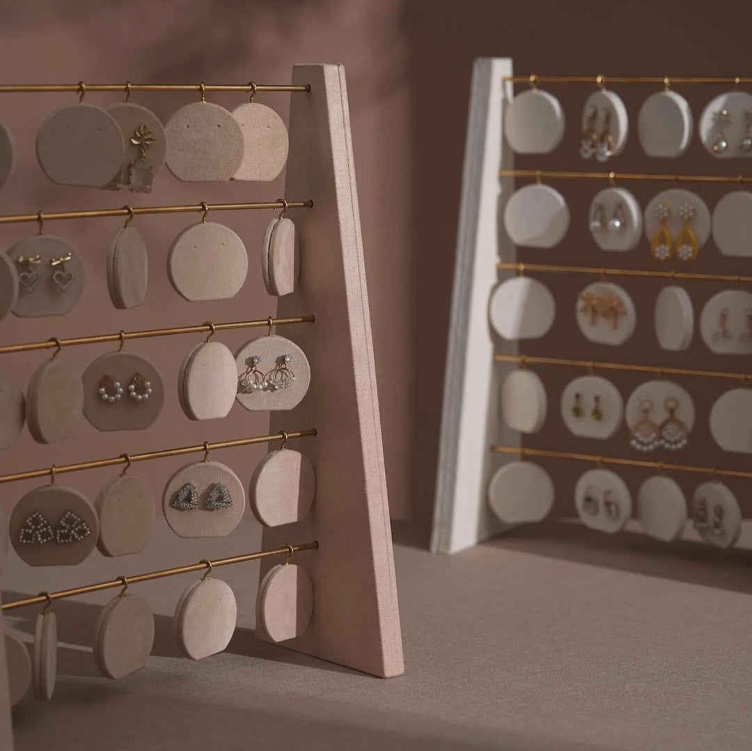 Minimalist Wood Earring Stand - Artisan Jewelry Organizer