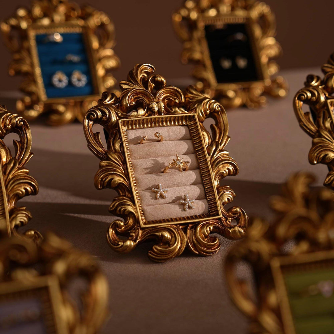 Gold Rococo Jewelry Frame
