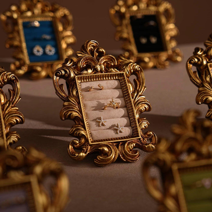 Gold Rococo Jewelry Frame