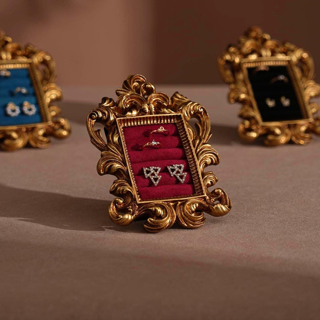Gold Rococo Jewelry Frame
