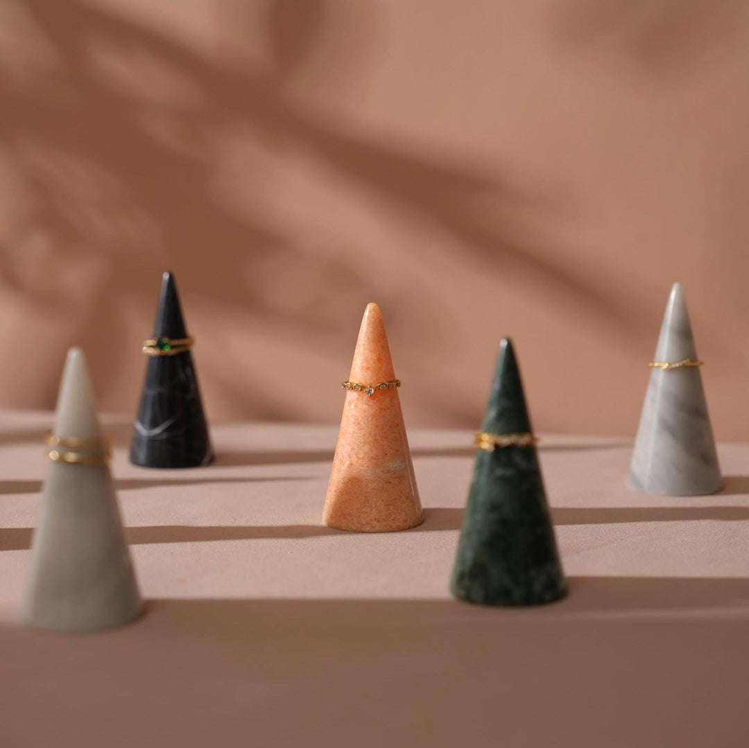 Natural Marble Ring Cone