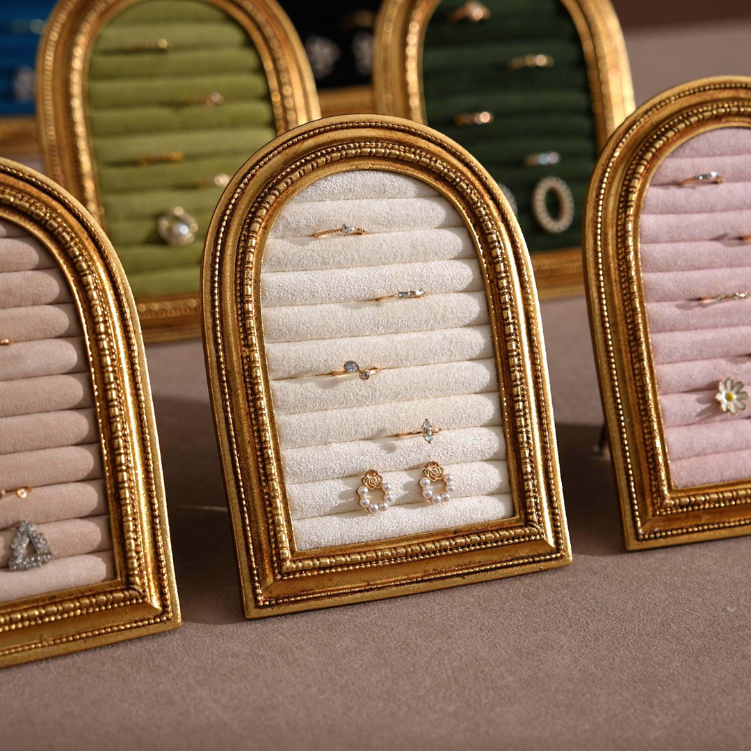 Gold Arch Jewelry Stand | Necklace Display for Retail &amp; Product Photography