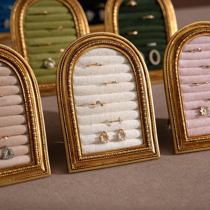 Gold Arch Jewelry Stand | Necklace Display for Retail &amp; Product Photography