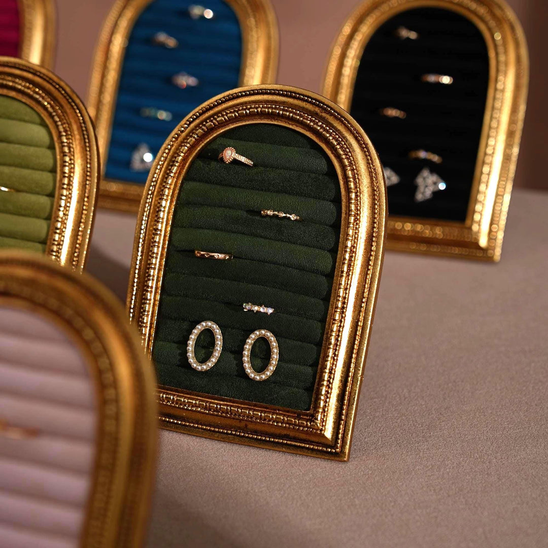 Gold Arch Jewelry Stand | Necklace Display for Retail &amp; Product Photography