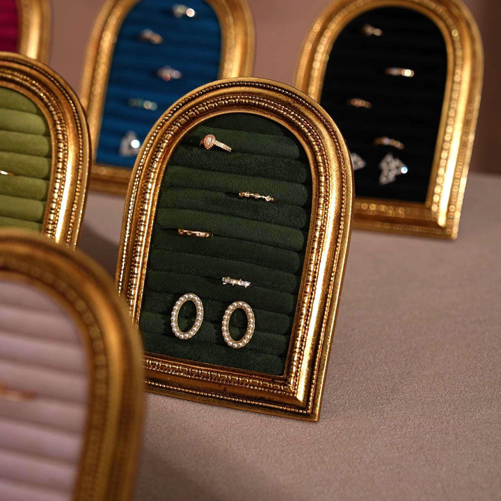 Gold Arch Jewelry Stand | Necklace Display for Retail &amp; Product Photography