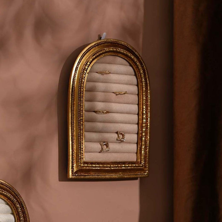 Gold Arch Jewelry Stand | Necklace Display for Retail &amp; Product Photography