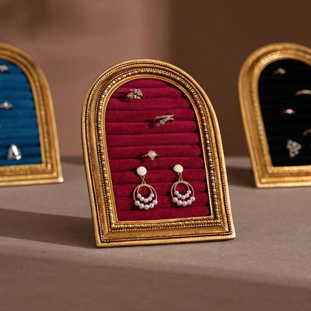 Gold Arch Jewelry Stand | Necklace Display for Retail &amp; Product Photography