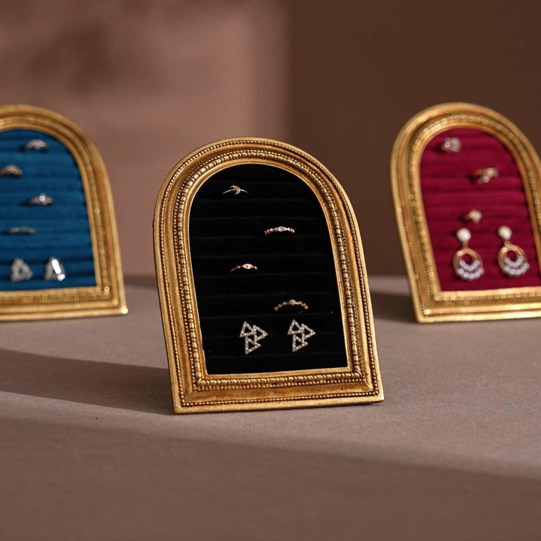 Gold Arch Jewelry Stand | Necklace Display for Retail &amp; Product Photography