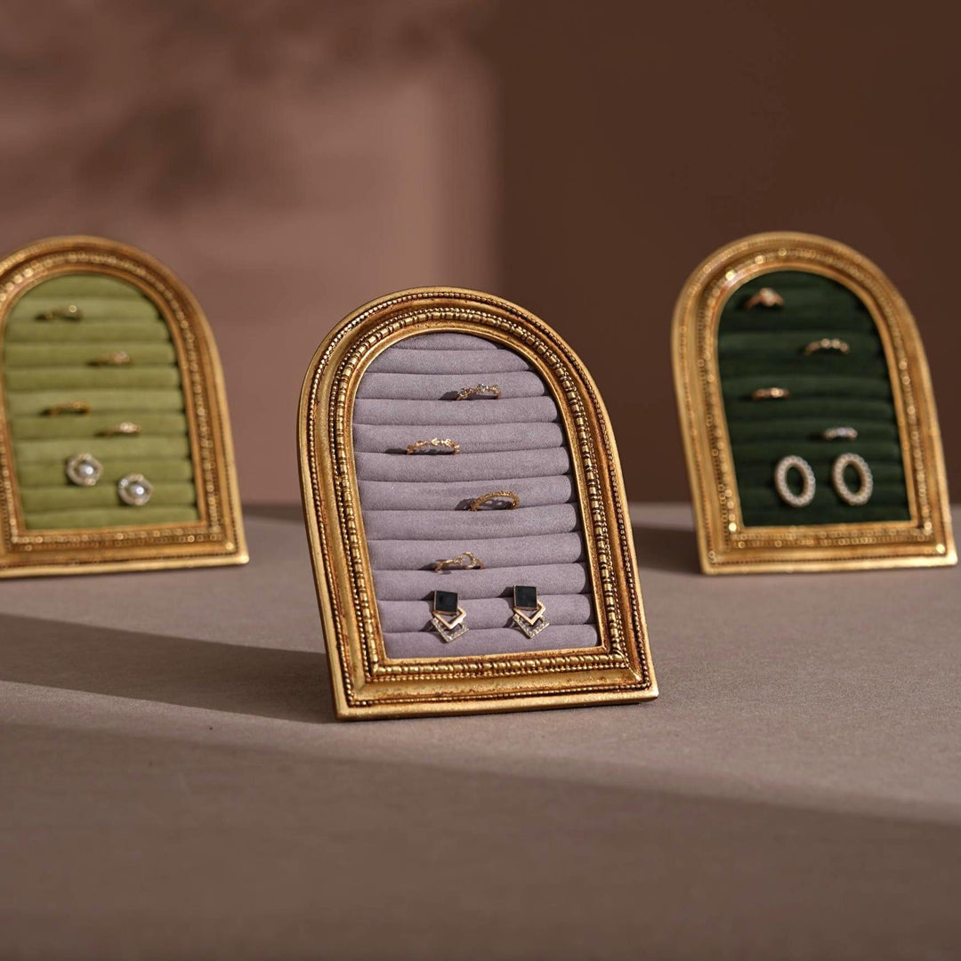 Gold Arch Jewelry Stand | Necklace Display for Retail &amp; Product Photography