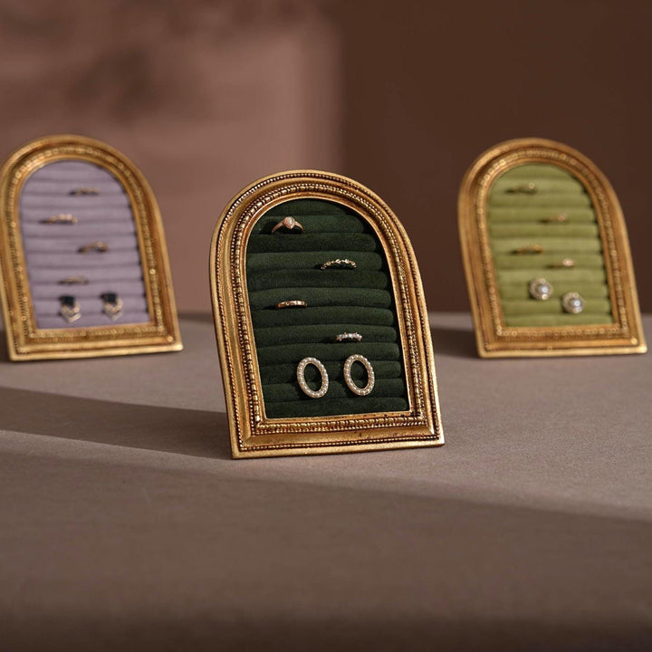 Gold Arch Jewelry Stand | Necklace Display for Retail &amp; Product Photography