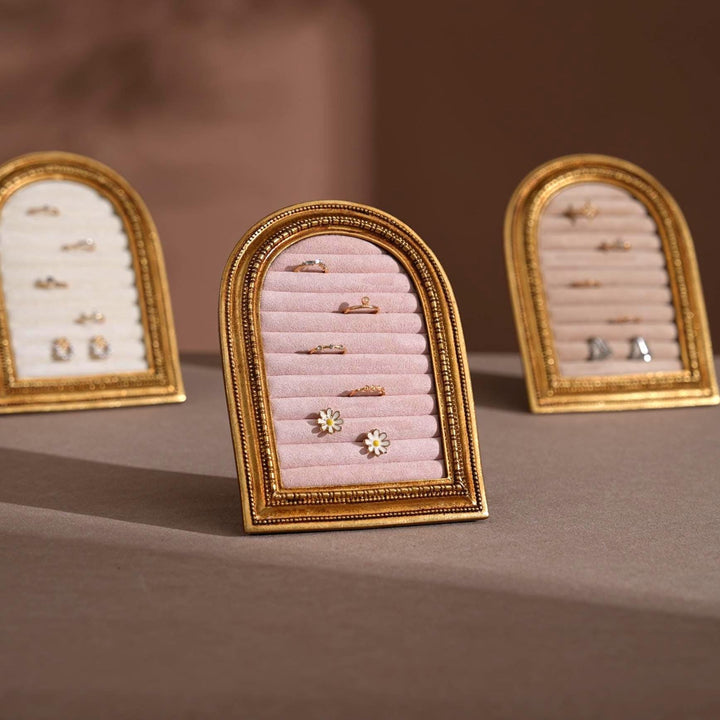 Gold Arch Jewelry Stand | Necklace Display for Retail &amp; Product Photography
