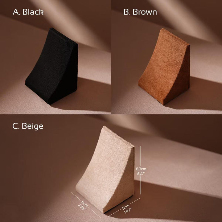 Minimalist Vegan Suede Jewelry Display Stand for Earrings &amp; Necklaces