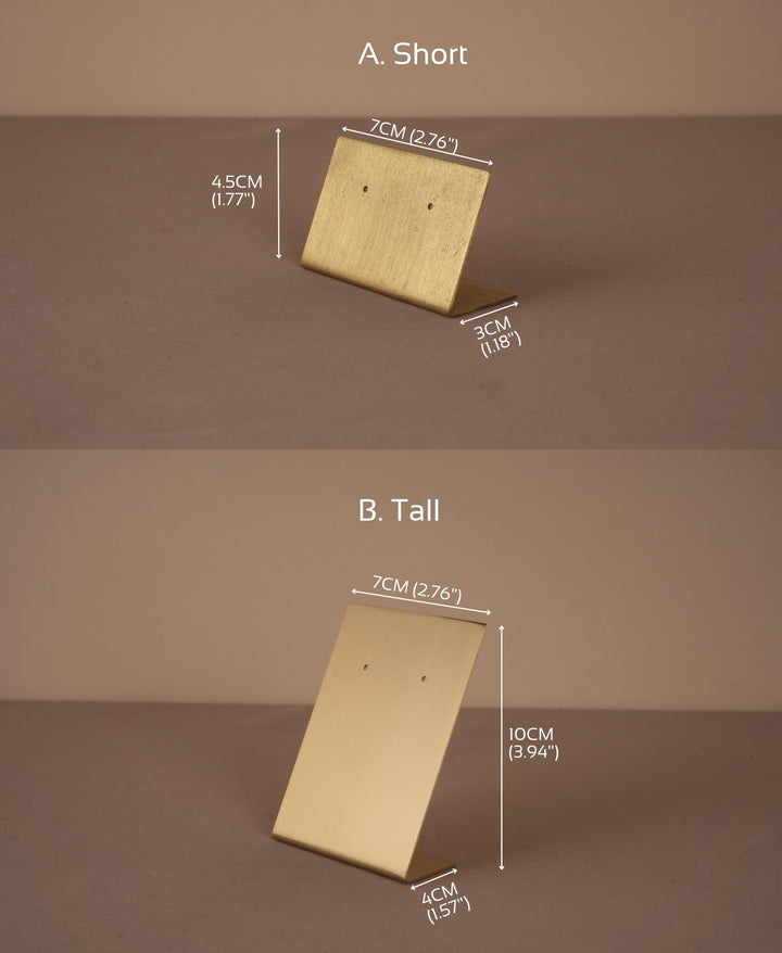 Elegant Brass Earring Holder
