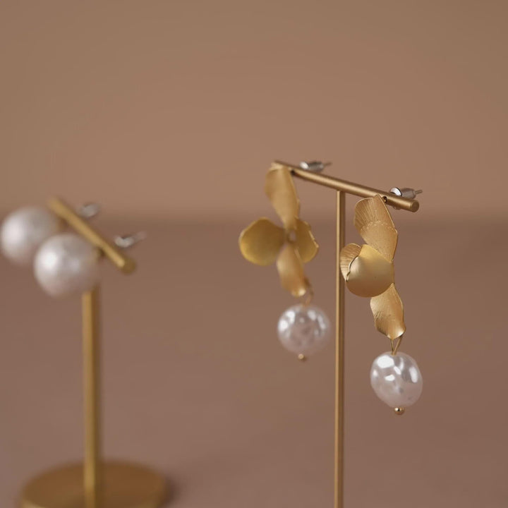 Minimalist Brass Earring Stand | Craft Fair &amp; Boutique Display