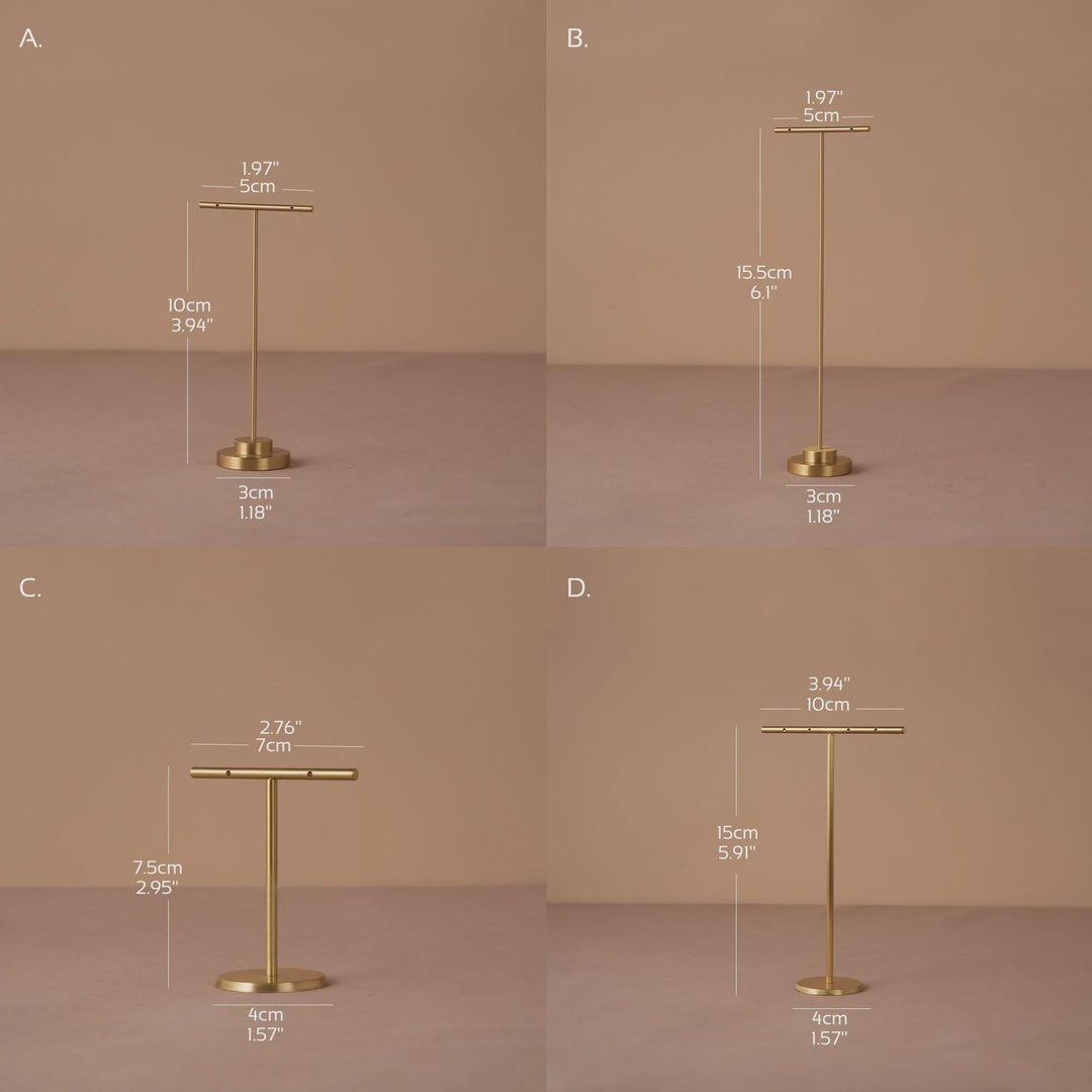 Minimalist Brass Earring Stand | Craft Fair &amp; Boutique Display
