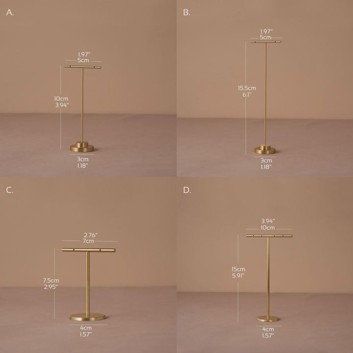 Minimalist Brass Earring Stand | Craft Fair &amp; Boutique Display