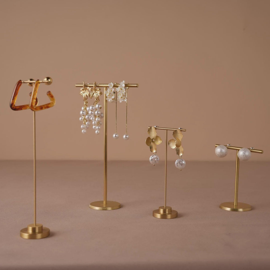 Minimalist Brass Earring Stand | Craft Fair &amp; Boutique Display