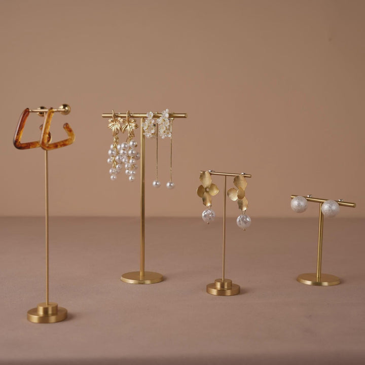 Minimalist Brass Earring Stand | Craft Fair &amp; Boutique Display