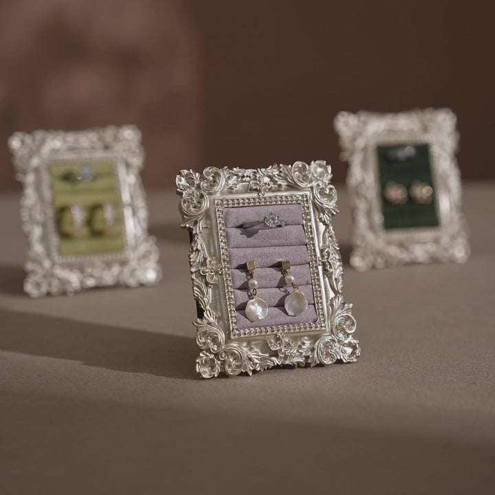 Rococo Silver Flat Lay Prop
