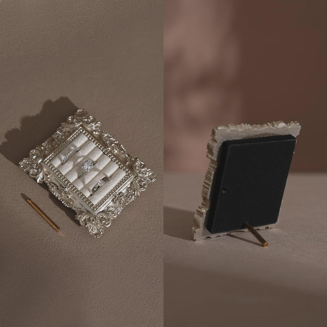 Rococo Silver Flat Lay Prop