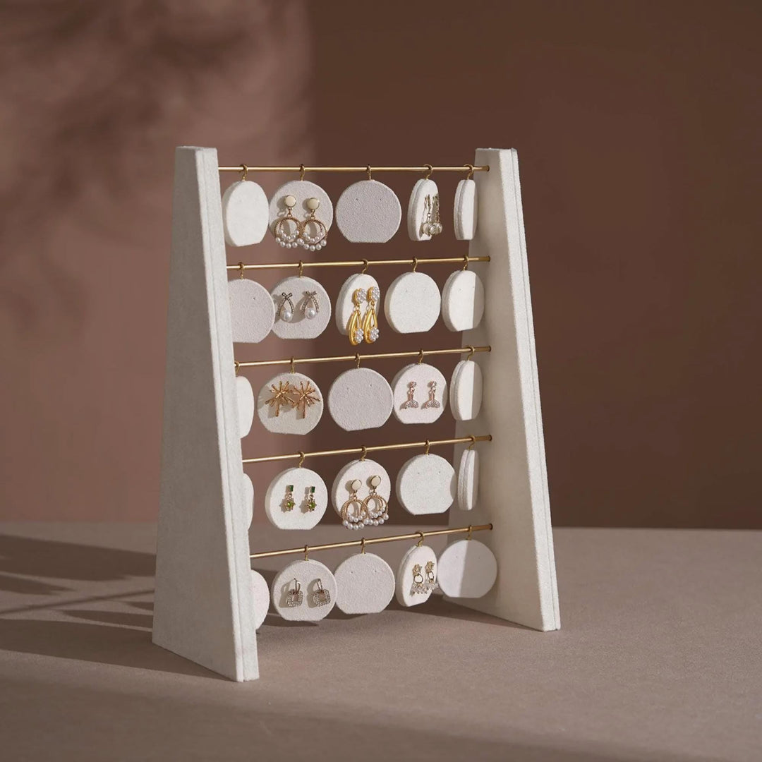 Minimalist Wood Earring Stand - Artisan Jewelry Organizer