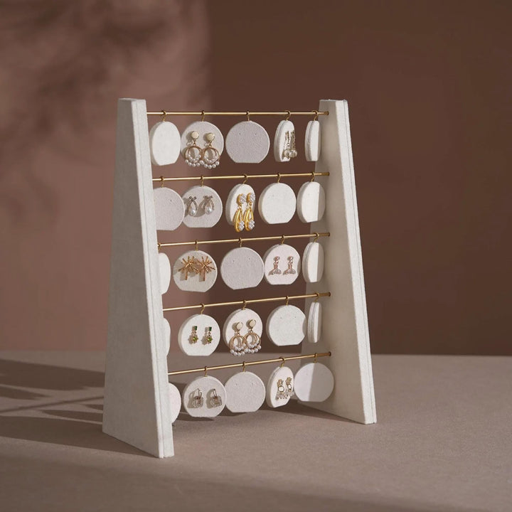 Minimalist Wood Earring Stand - Artisan Jewelry Organizer