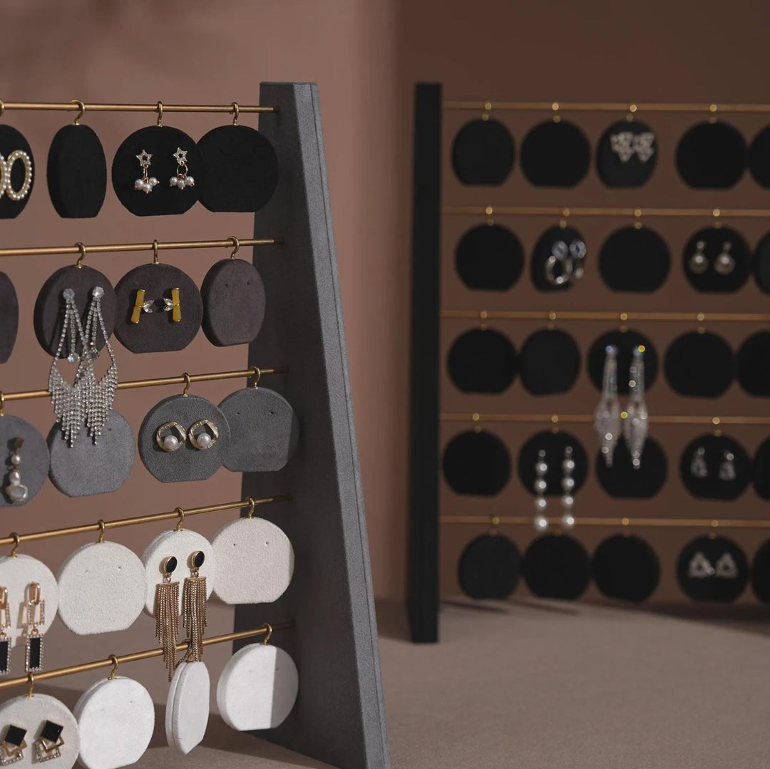 Minimalist Wood Earring Stand - Artisan Jewelry Organizer