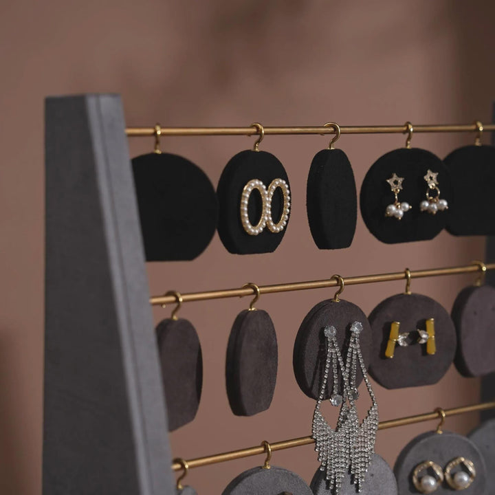 Minimalist Wood Earring Stand - Artisan Jewelry Organizer