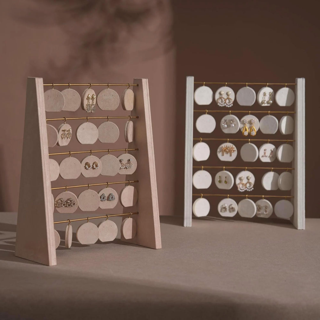 Minimalist Wood Earring Stand - Artisan Jewelry Organizer