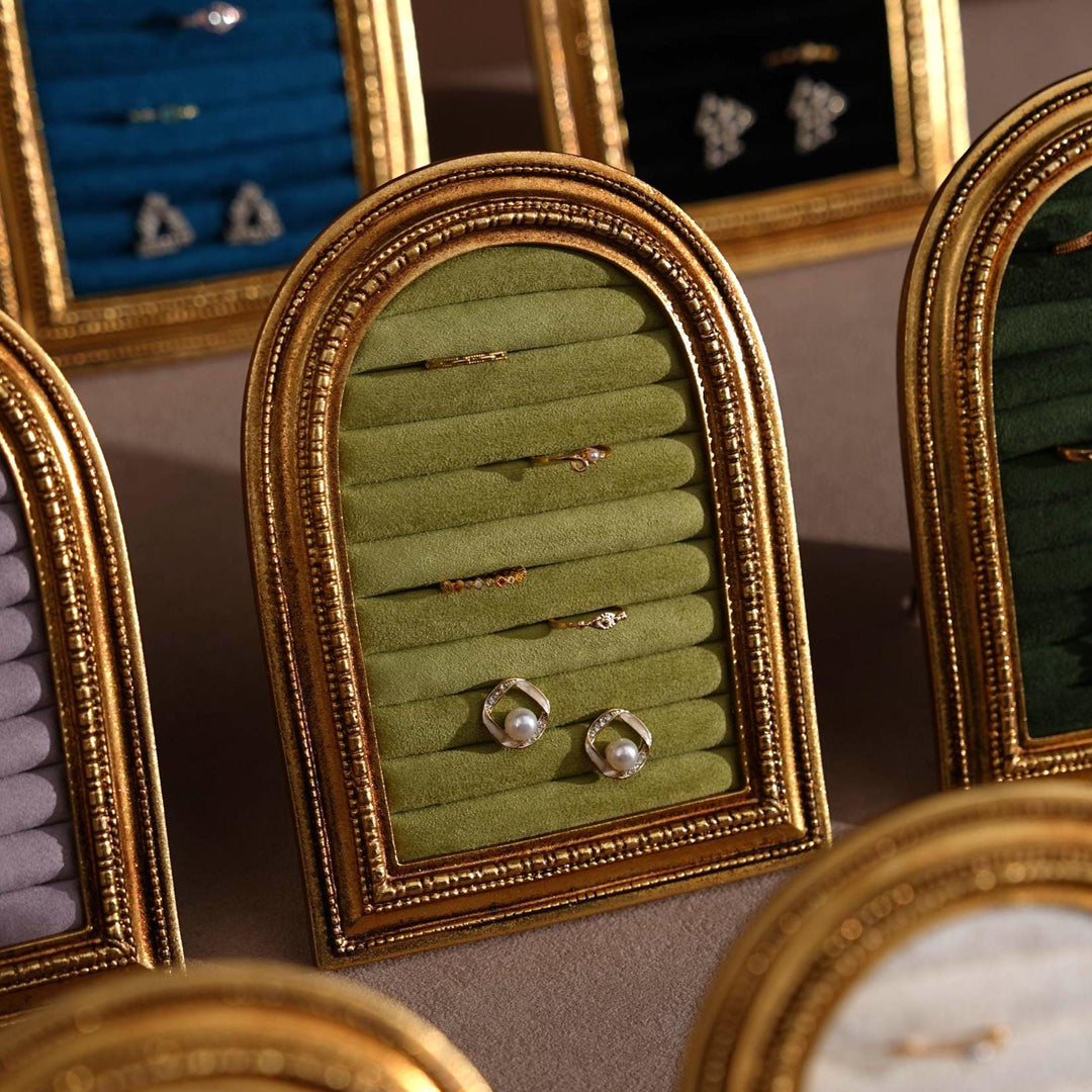 Gold Arch Jewelry Stand | Necklace Display for Retail &amp; Product Photography