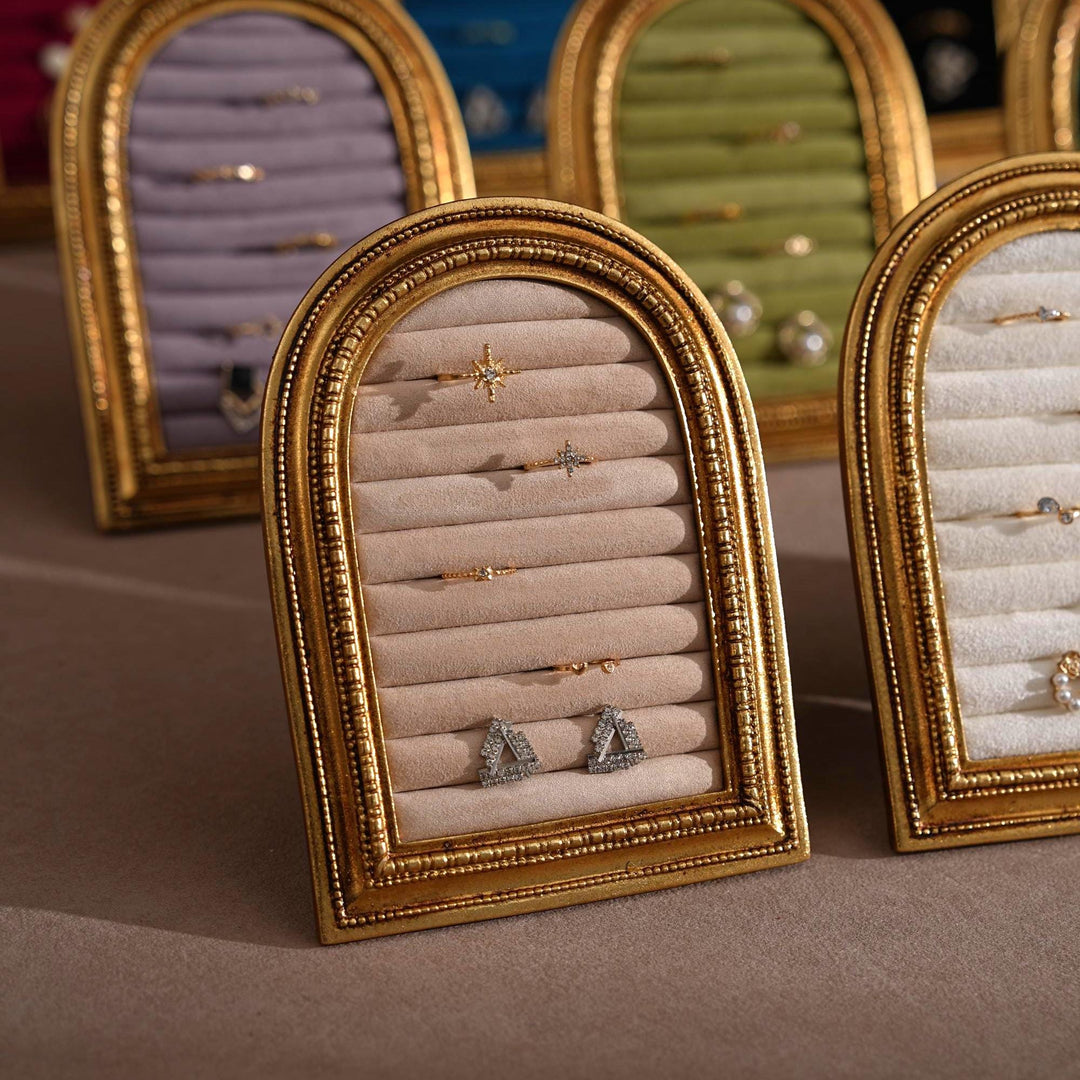 Gold Arch Jewelry Stand | Necklace Display for Retail &amp; Product Photography