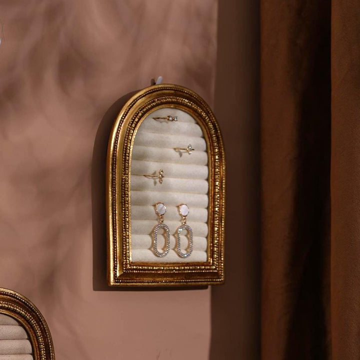 Gold Arch Jewelry Stand | Necklace Display for Retail &amp; Product Photography