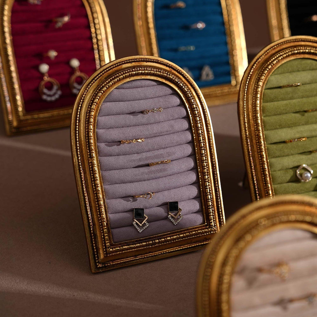 Gold Arch Jewelry Stand | Necklace Display for Retail &amp; Product Photography