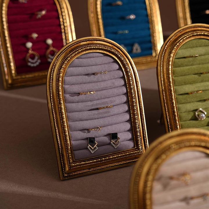 Gold Arch Jewelry Stand | Necklace Display for Retail &amp; Product Photography