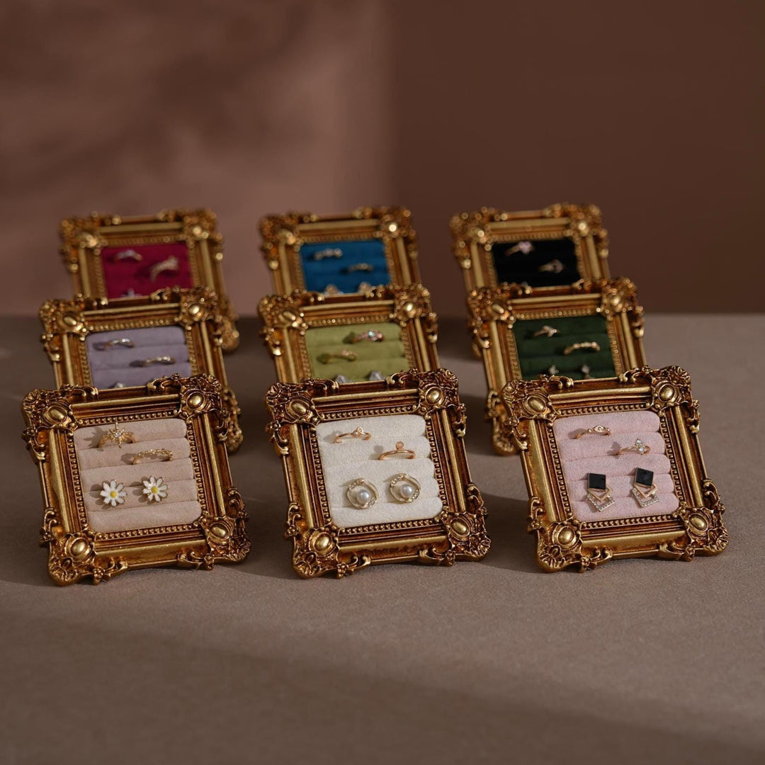 Rococo Square Jewelry Holder for Rings and Earrings