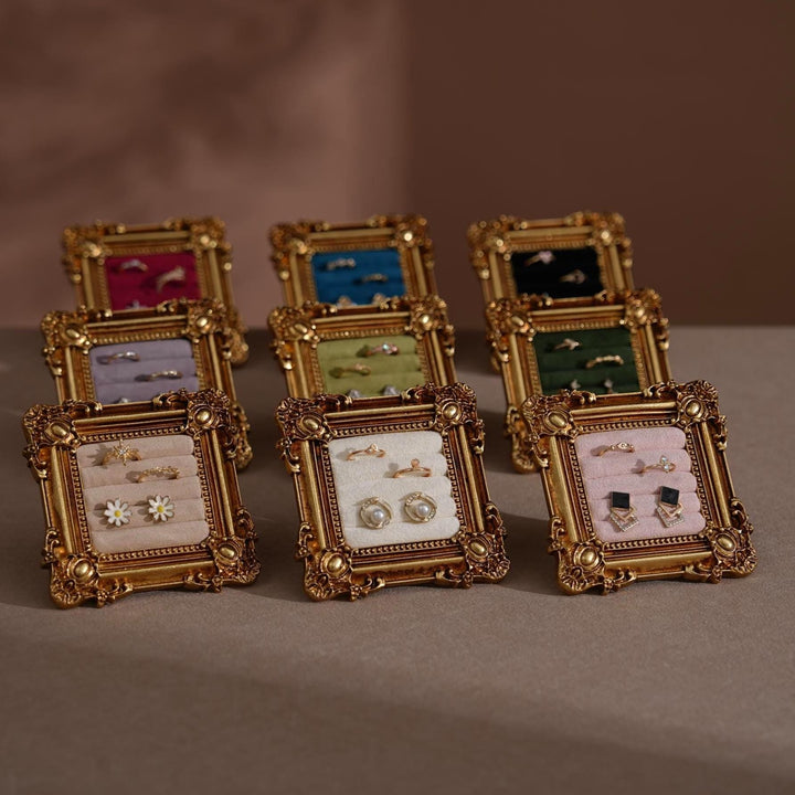Rococo Square Jewelry Holder for Rings and Earrings