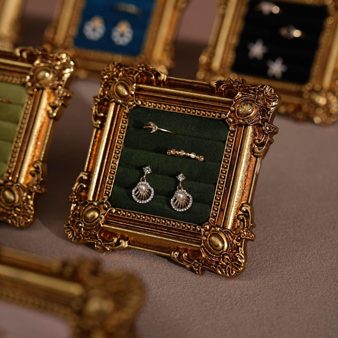 Rococo Square Jewelry Holder for Rings and Earrings