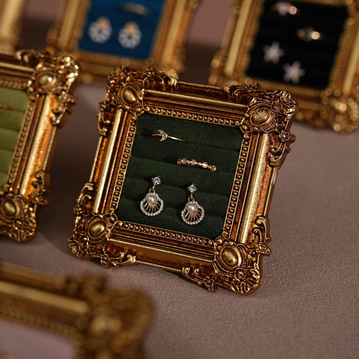 Rococo Square Jewelry Holder for Rings and Earrings