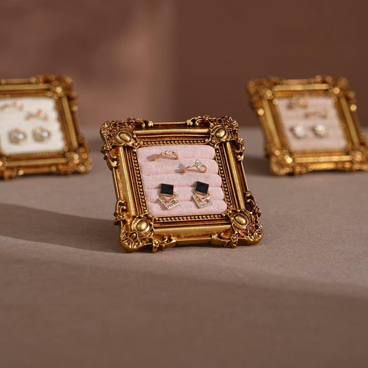 Rococo Square Jewelry Holder for Rings and Earrings