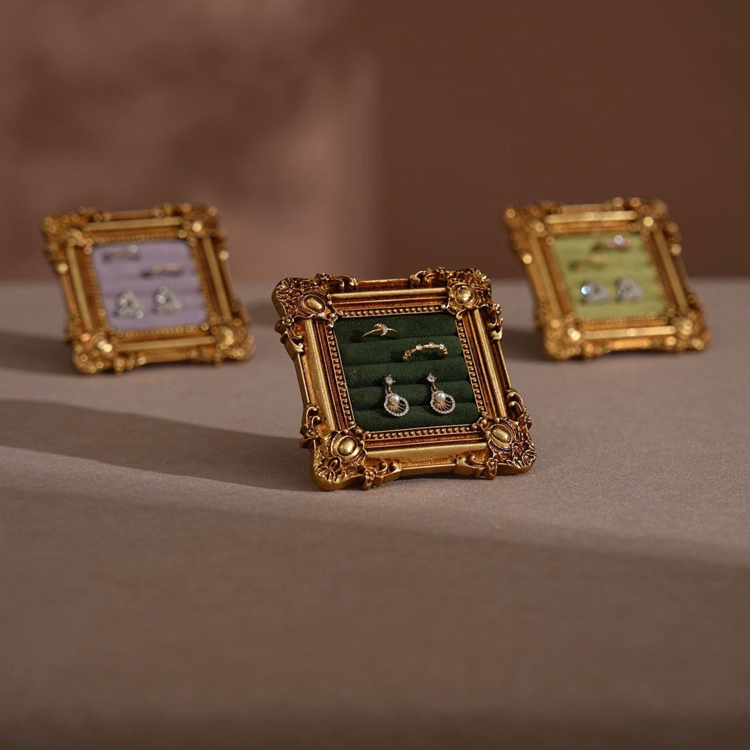 Rococo Square Jewelry Holder for Rings and Earrings