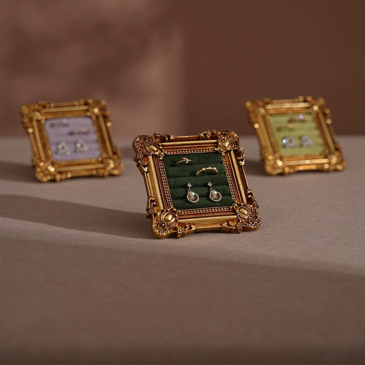 Rococo Square Jewelry Holder for Rings and Earrings