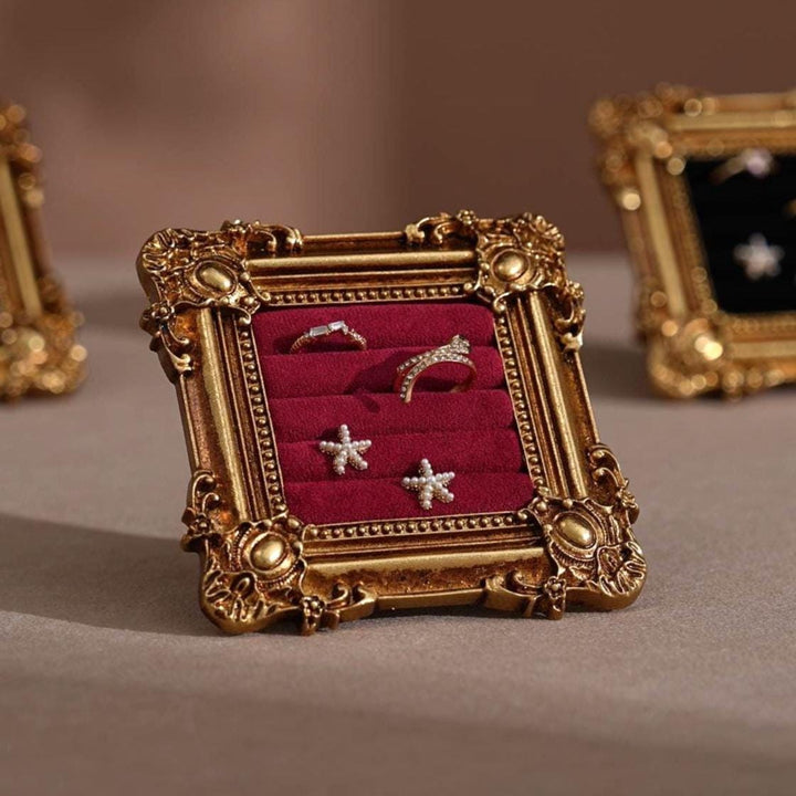 Rococo Square Jewelry Holder for Rings and Earrings