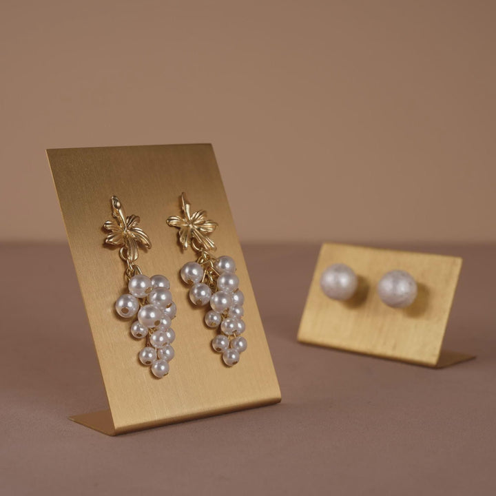 Elegant Brass Earring Holder