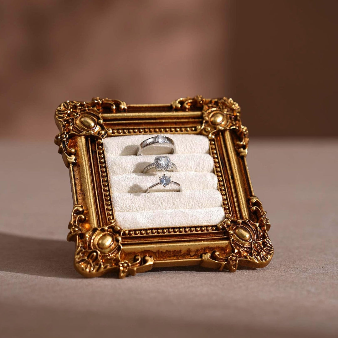 Rococo Square Jewelry Holder for Rings and Earrings