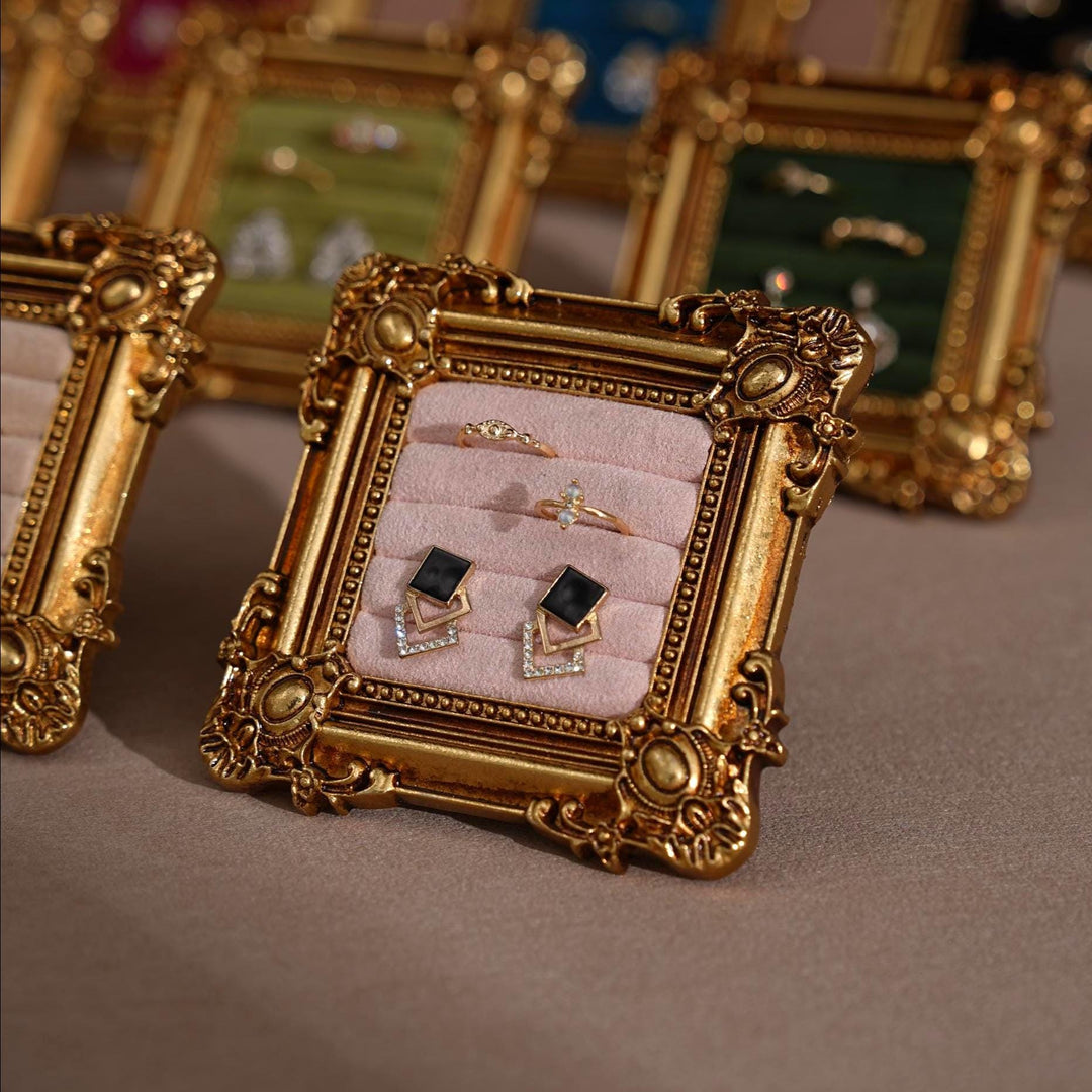 Rococo Square Jewelry Holder for Rings and Earrings