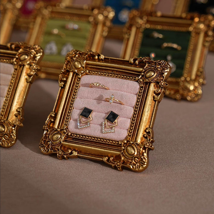 Rococo Square Jewelry Holder for Rings and Earrings